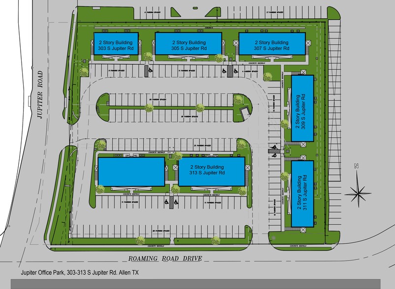 303 S Jupiter Rd, Allen, TX for lease - Site Plan - Image 2 of 10