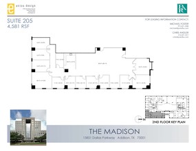 15851 Dallas Pkwy, Addison, TX for lease Floor Plan- Image 1 of 2