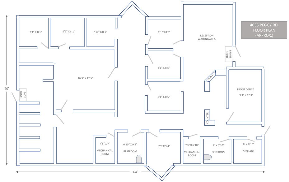 4035 Peggy Rd SE, Rio Rancho, NM for sale - Floor Plan - Image 1 of 1