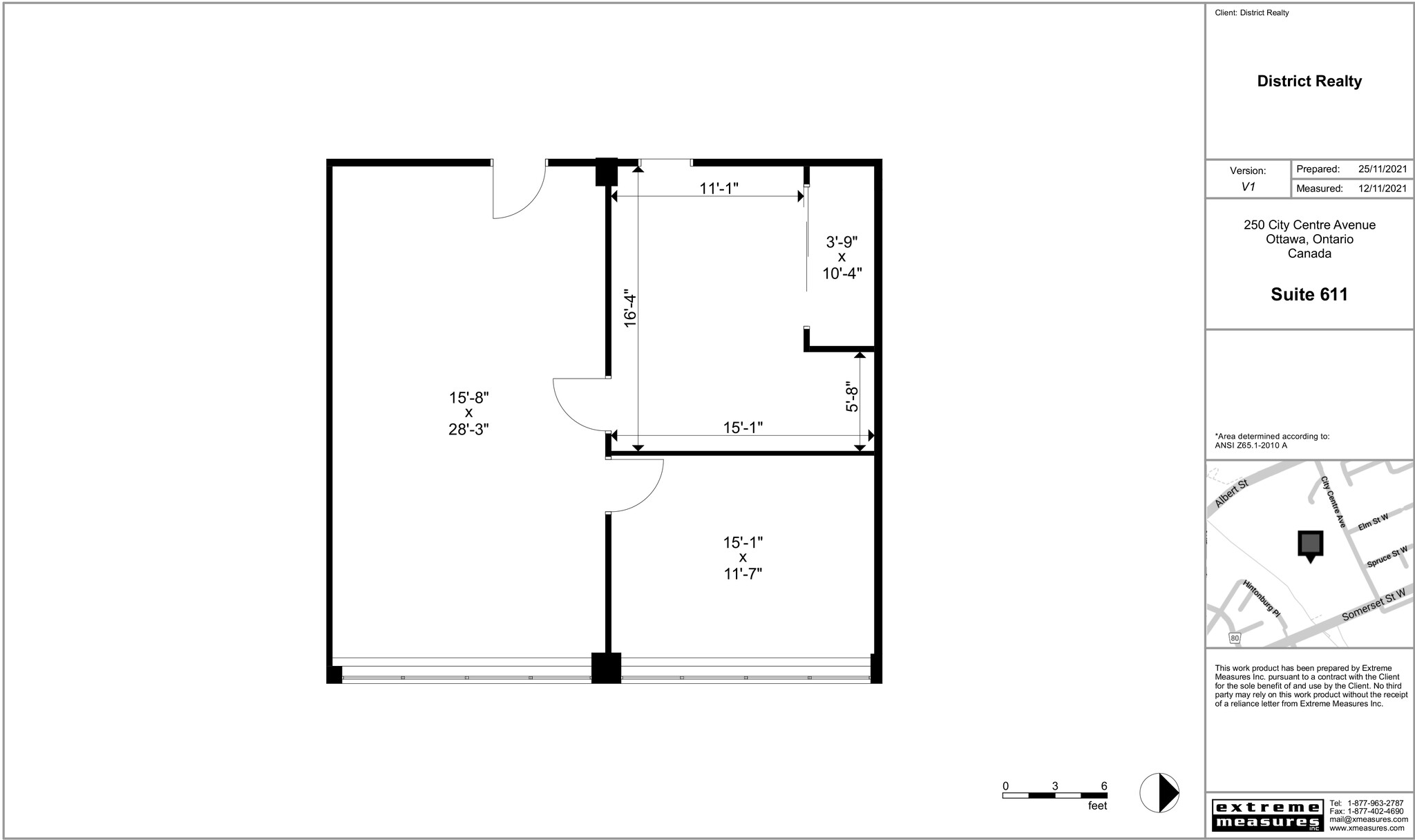 250 City Centre Ave, Ottawa, ON for lease Floor Plan- Image 1 of 2