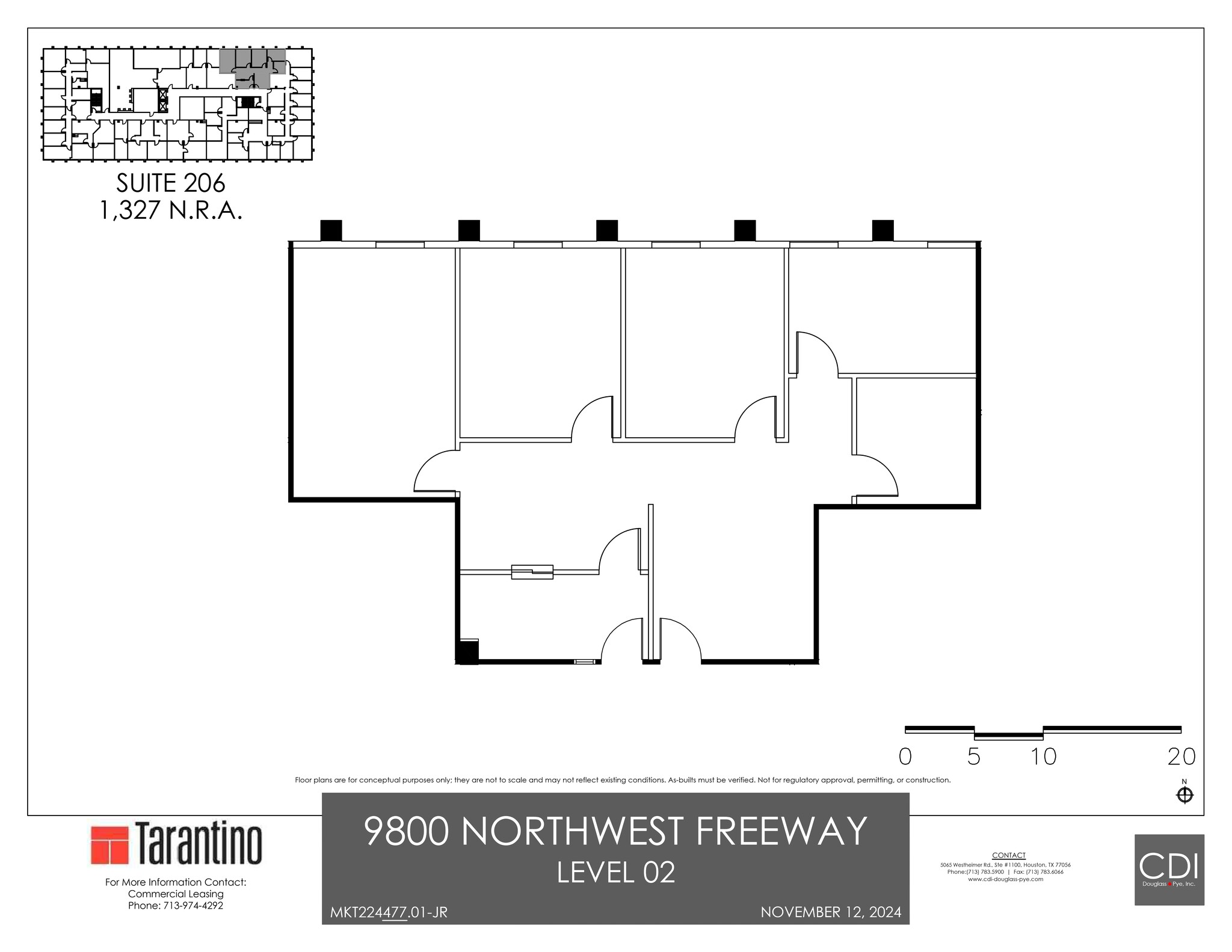 9800 Northwest Fwy, Houston, TX for lease Site Plan- Image 1 of 1