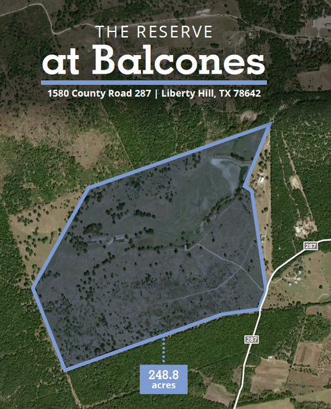 1580 County Road 287, Liberty Hill, TX for sale - Aerial - Image 1 of 3