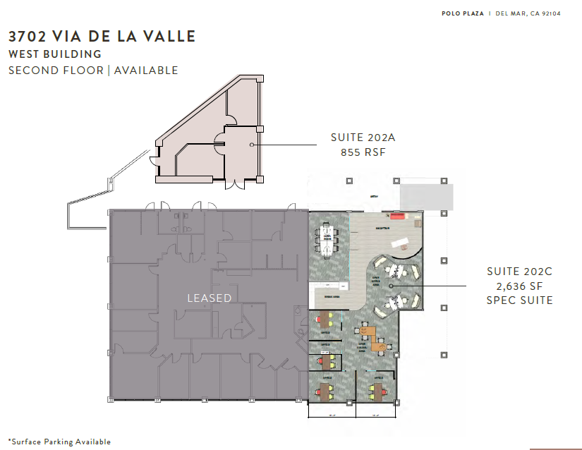 3702 Via de la Valle, Del Mar, CA for lease Floor Plan- Image 1 of 6