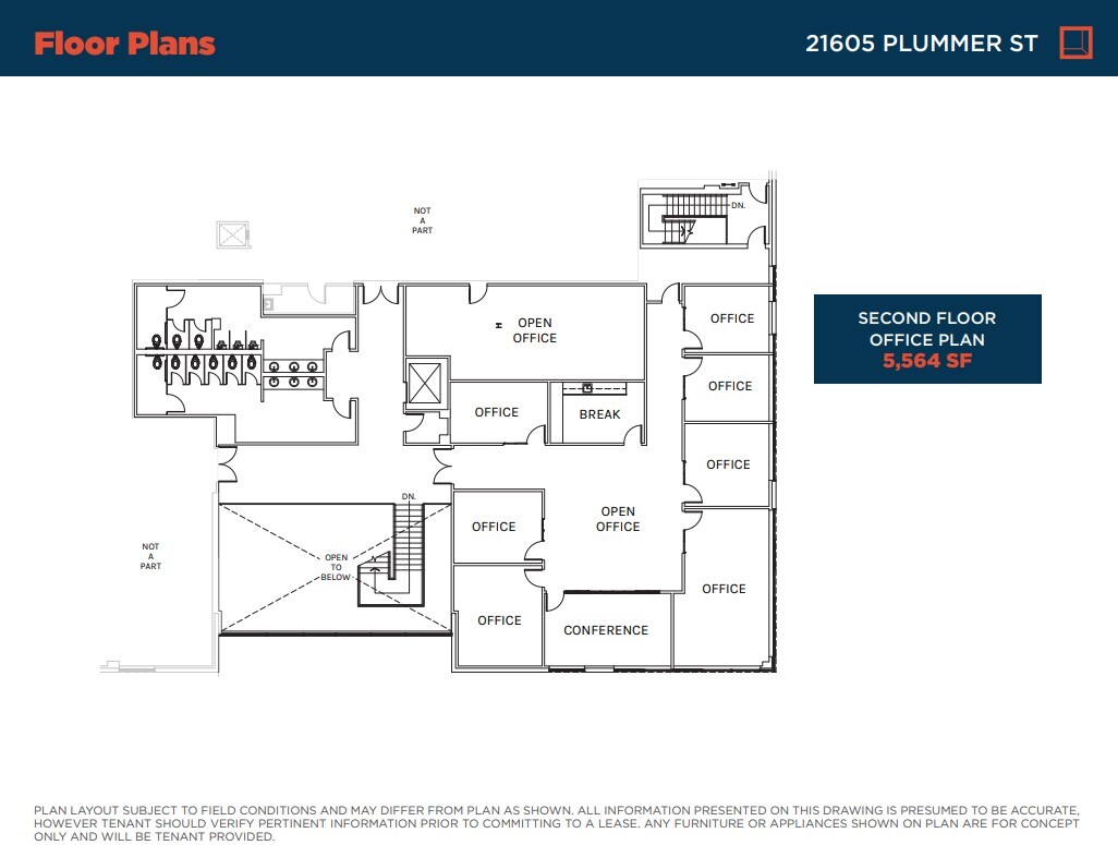 21605-21615 Plummer St, Chatsworth, CA for lease Floor Plan- Image 1 of 1