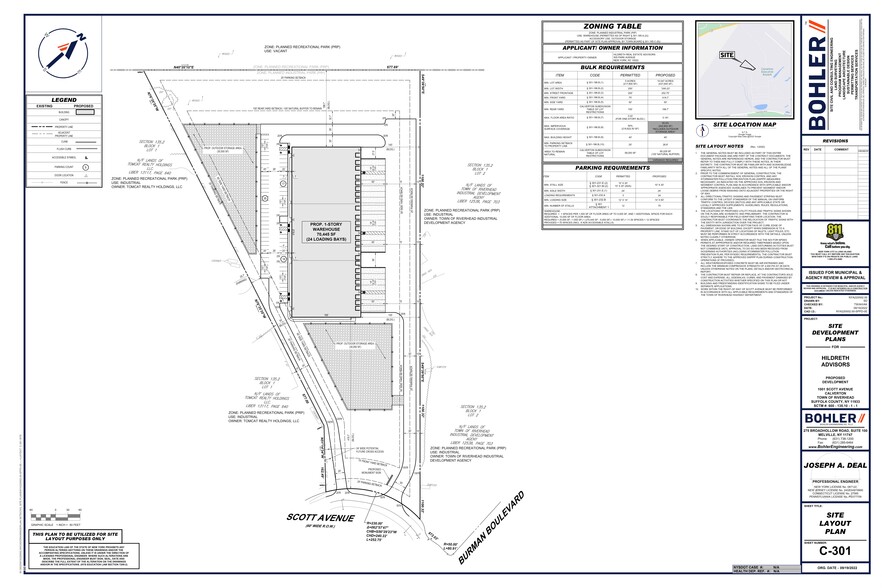 1001 Scott Ave, Calverton, NY for lease - Site Plan - Image 2 of 9