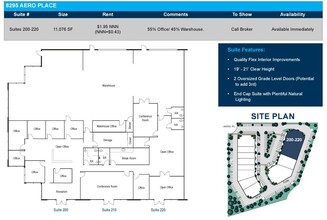 8295 Aero Pl, San Diego, CA for lease Floor Plan- Image 2 of 2