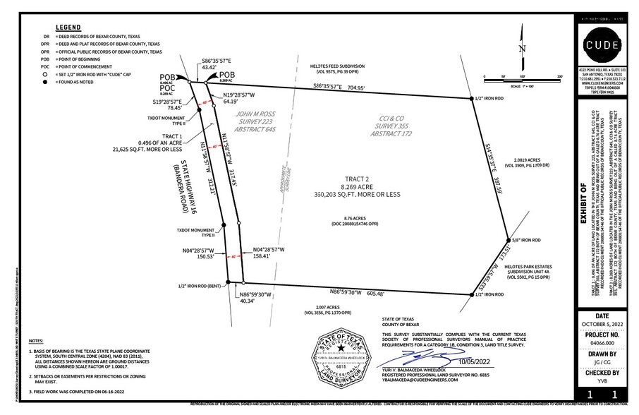 14200-14410 Bandera Rd, Helotes, TX for sale - Plat Map - Image 2 of 10