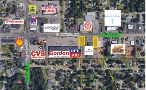 Columbia Ave, Battle Creek, MI for sale - Aerial - Image 1 of 1