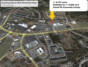 2819 Woodruff Rd, Simpsonville, SC - aerial  map view