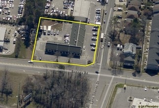 3845 Bonney Rd, Virginia Beach, VA - AERIAL map view
