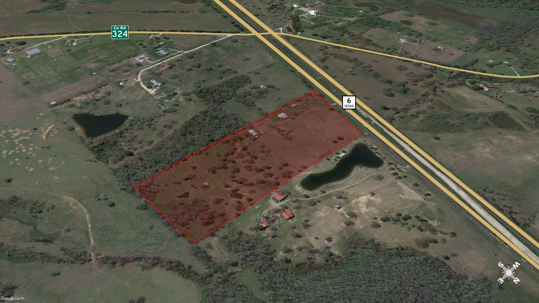 18727 Highway 6, Navasota, TX 77868 16.64 acres on Hwy 6 & CR 324