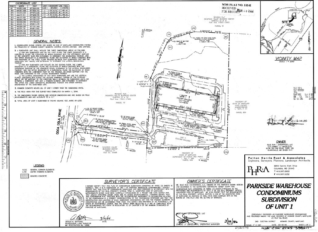 7410 Coca Cola Dr, Hanover, MD for sale Plat Map- Image 1 of 1