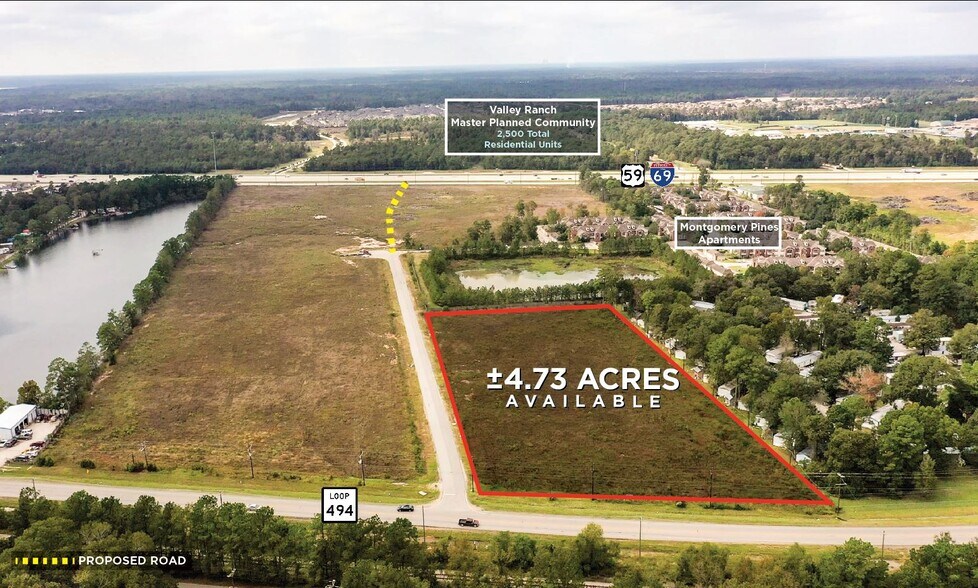 0 Loop 494, Porter, TX for sale - Aerial - Image 1 of 1