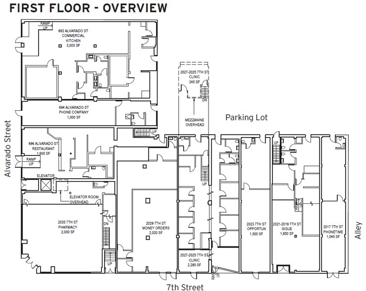 688-698 S Alvarado St, Los Angeles, CA for lease - Building Photo - Image 2 of 9