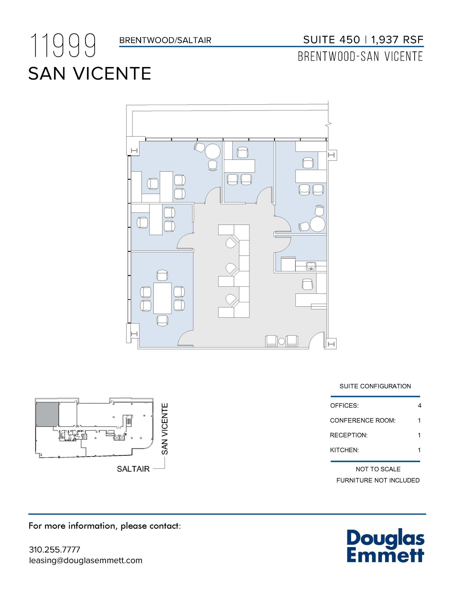 11999 San Vicente Blvd, Los Angeles, CA for lease Floor Plan- Image 1 of 1