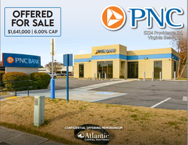 PNC Bank | 6.00% Cap - NNN Property