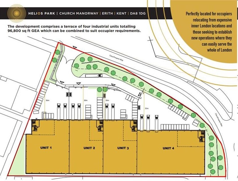 1-4 Church Manorway, Bexley for lease - Site Plan - Image 2 of 2