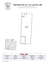 7600 W 27th St, Saint Louis Park, MN for lease Site Plan- Image 1 of 1