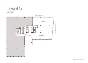 2100 L St NW, Washington, DC for lease Floor Plan- Image 1 of 5