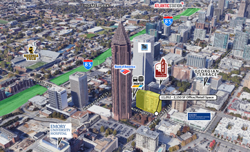 620 Peachtree St NE, Atlanta, GA - aerial  map view - Image1