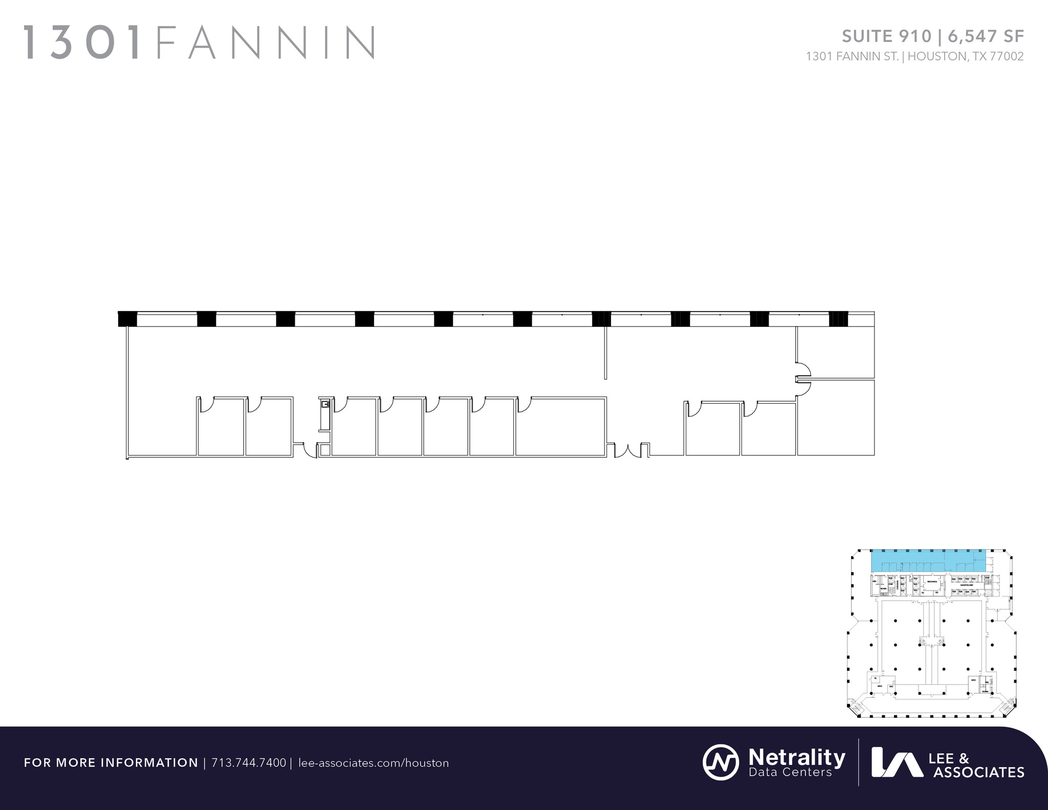 1301 Fannin St, Houston, TX for lease Floor Plan- Image 1 of 2