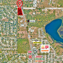 N Hwy 27 & Citrus Grove Rd, Minneola, FL - aerial  map view