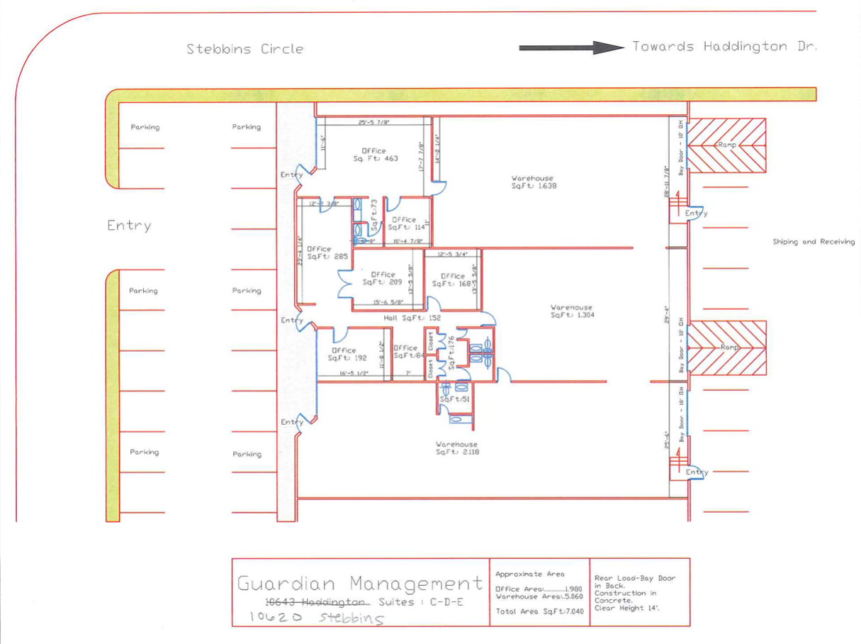 1665 Townhurst Dr, Houston, TX for lease Floor Plan- Image 1 of 1