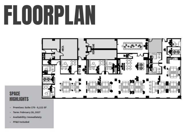 19111 N Dallas Pky, Dallas, TX for lease Floor Plan- Image 1 of 1