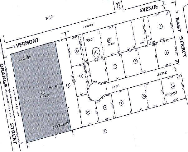 900 E Vermont Ave, Anaheim, CA for lease - Plat Map - Image 2 of 2