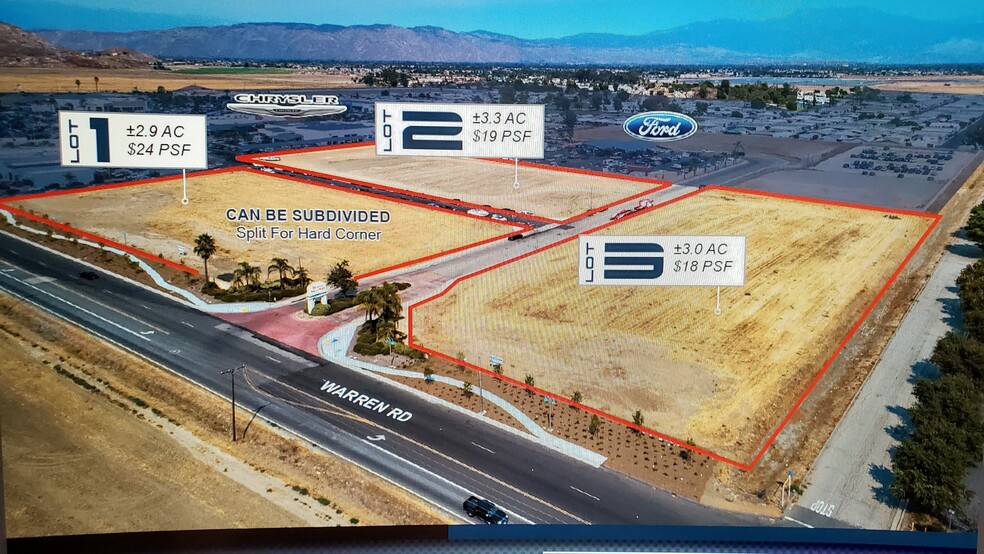 Warren Rd & Auto Mall Dr, Hemet, CA for sale - Aerial - Image 1 of 7