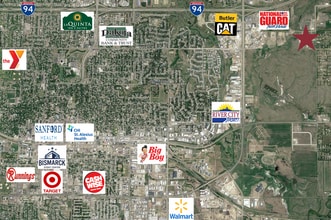 5013 Miriam Ave, Bismarck, ND - AERIAL  map view