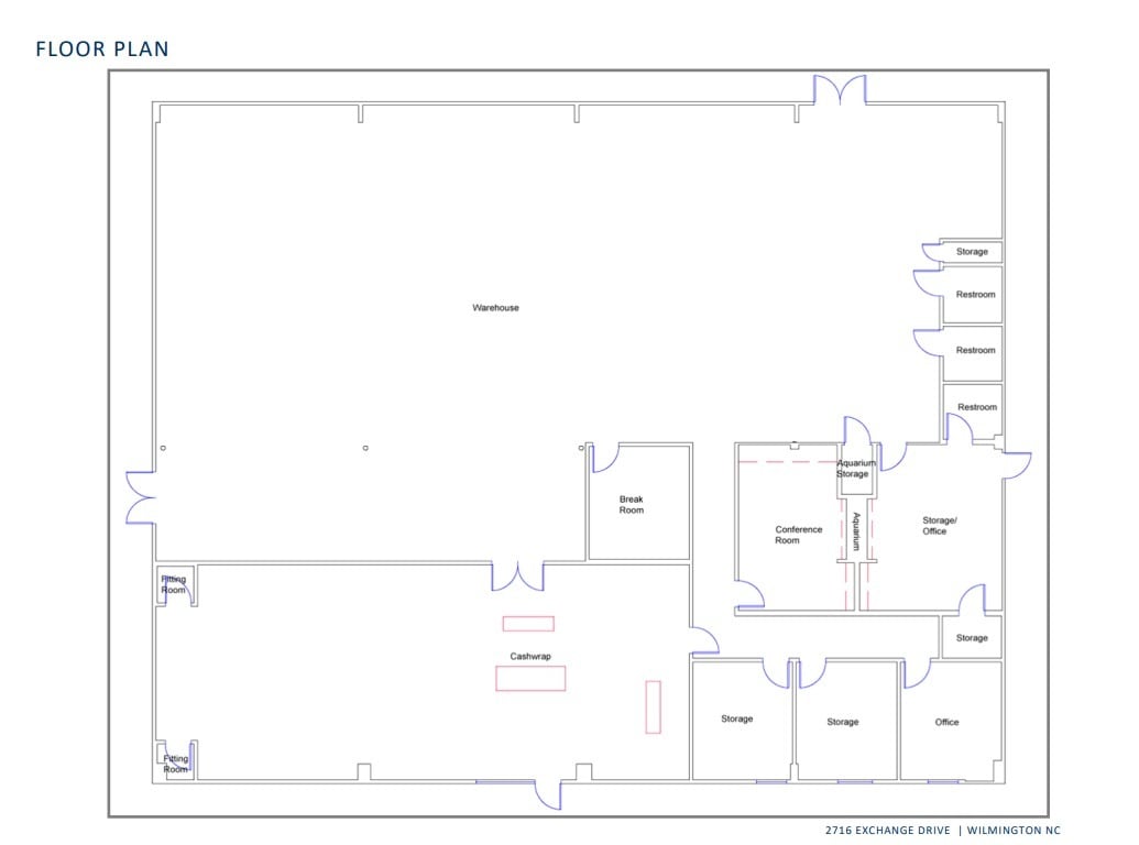2716 Exchange Dr, Wilmington, NC for lease Floor Plan- Image 1 of 3