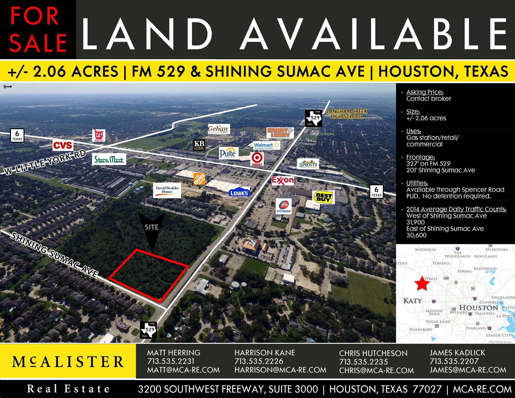 FM 529 & Shining Sumac Ave, Houston, TX for sale Building Photo- Image 1 of 1