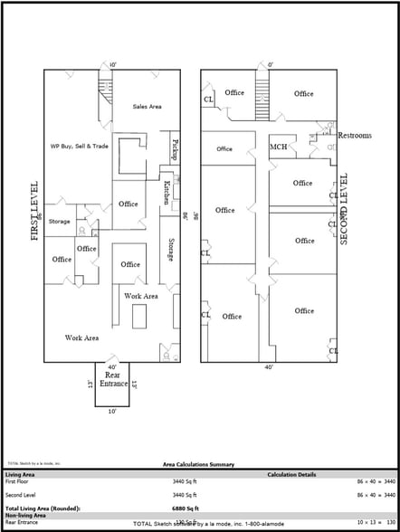 718-720 3rd Ave, West Point, GA for lease - Floor Plan - Image 2 of 2