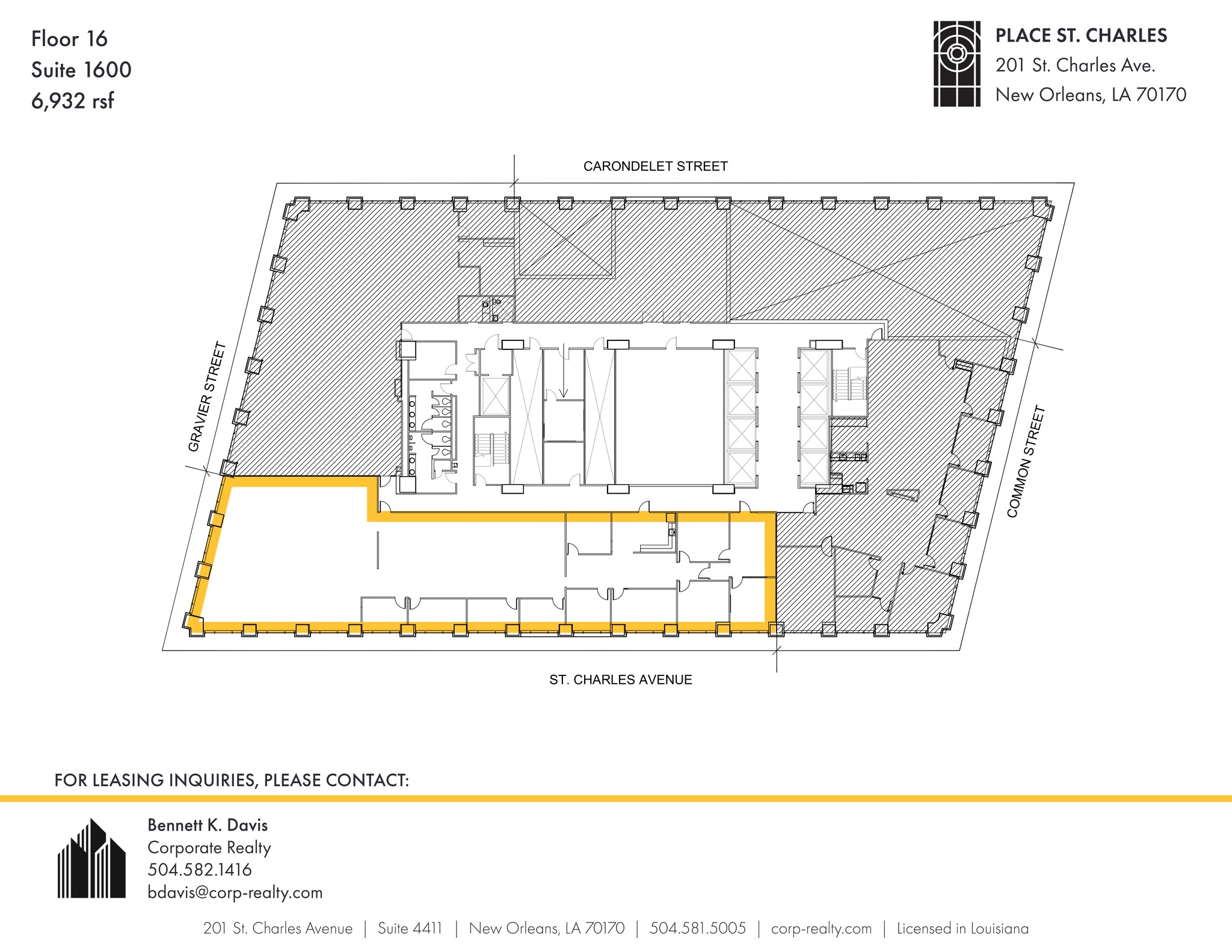 201 St. Charles Ave, New Orleans, LA for lease Site Plan- Image 1 of 1