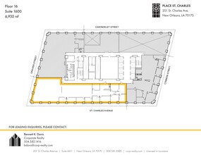 201 St. Charles Ave, New Orleans, LA for lease Site Plan- Image 1 of 1