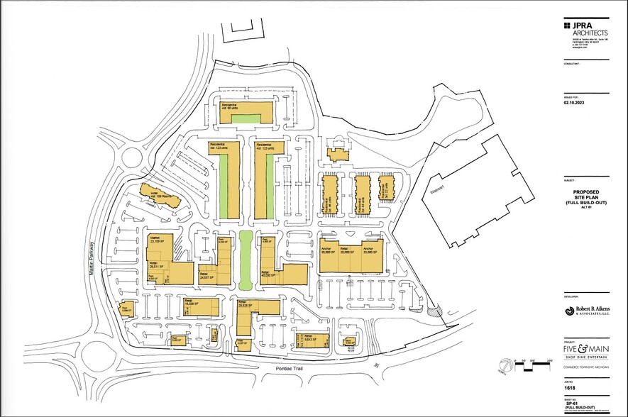 2301 Library Dr, Commerce Township, MI for lease - Site Plan - Image 2 of 2