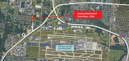 0 Jetway Blvd, Columbus, OH - aerial  map view