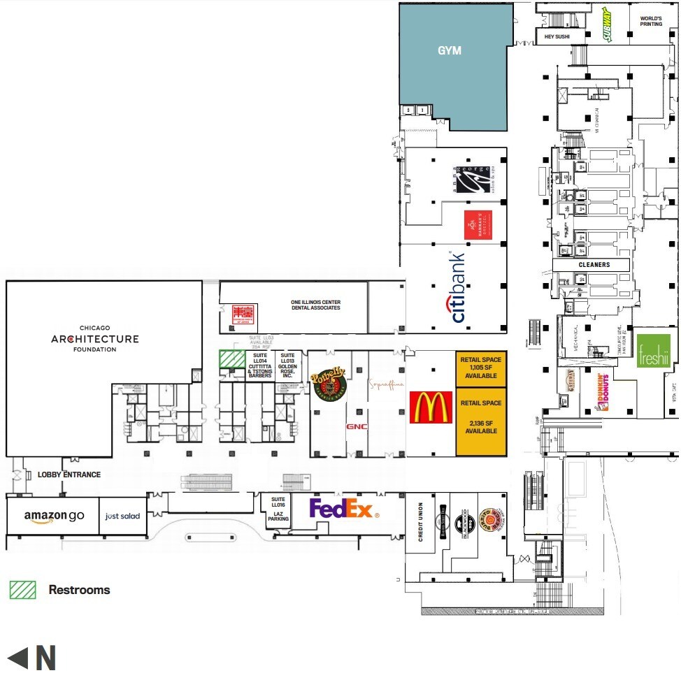 111 E Wacker Dr, Chicago, IL for lease Floor Plan- Image 1 of 1