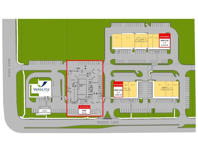 9001 Brodie Ln, Austin, TX for lease - Site Plan - Image 3 of 3