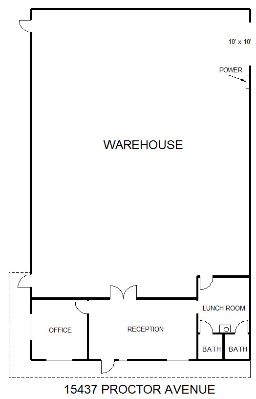 15437-15443 Proctor Ave, City Of Industry, CA for lease Floor Plan- Image 1 of 1