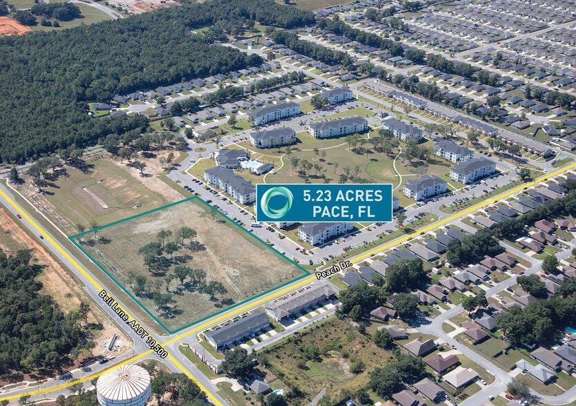 Peach Drive, Pace, FL for sale - Aerial - Image 2 of 5