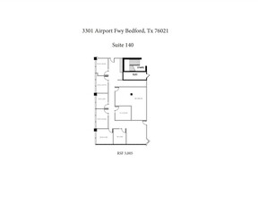 3301 Airport Fwy, Bedford, TX for lease Floor Plan- Image 2 of 2