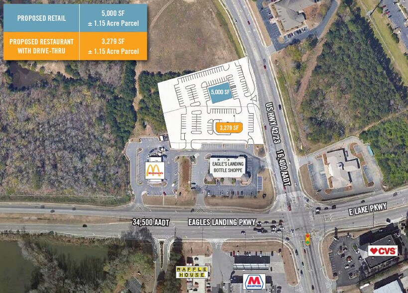 US Hwy 42/23 Eagles Landing Pkwy, Stockbridge, GA 30281