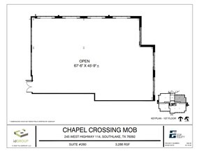 245 W SH 114, Southlake, TX for lease Floor Plan- Image 1 of 4