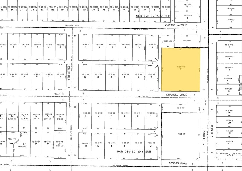3508 N 7th St, Phoenix, AZ for lease - Plat Map - Image 2 of 12