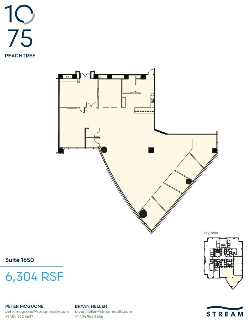 1075 Peachtree St NE, Atlanta, GA for lease Floor Plan- Image 1 of 2