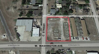 318 Washington Ave, Harlingen, TX - aerial  map view