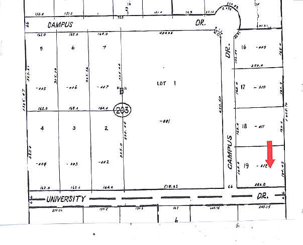 208-216 W University Dr, Arlington Heights, IL for lease - Plat Map - Image 3 of 9