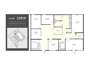 2411-2501 Williams Dr, Georgetown, TX for lease Floor Plan- Image 2 of 7